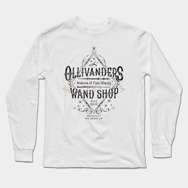 Oivanders Wand Shop Long Sleeve T-Shirt by Ice-9 Designs
